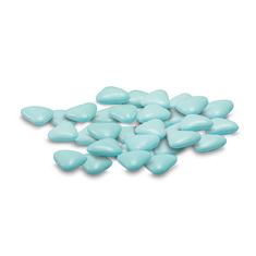 Blue heart shaped dragees 1kg