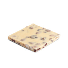 Handmade white chocolate with almonds & cranberries 90g