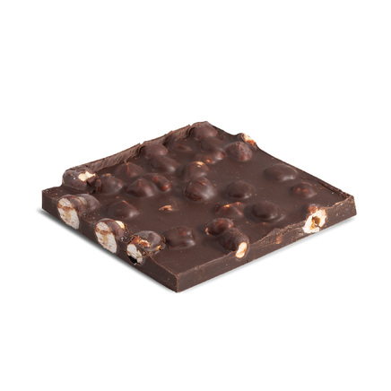 Handmade dark chocolate with hazelnuts 90g
