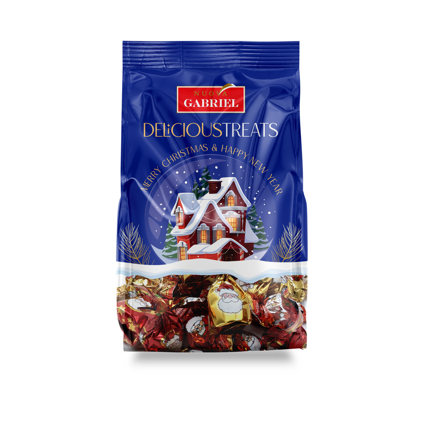 Bag with mix compound chocolates single & double twist 400g