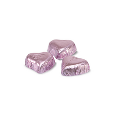 White chocolate treat heart shaped pink 2,5kg