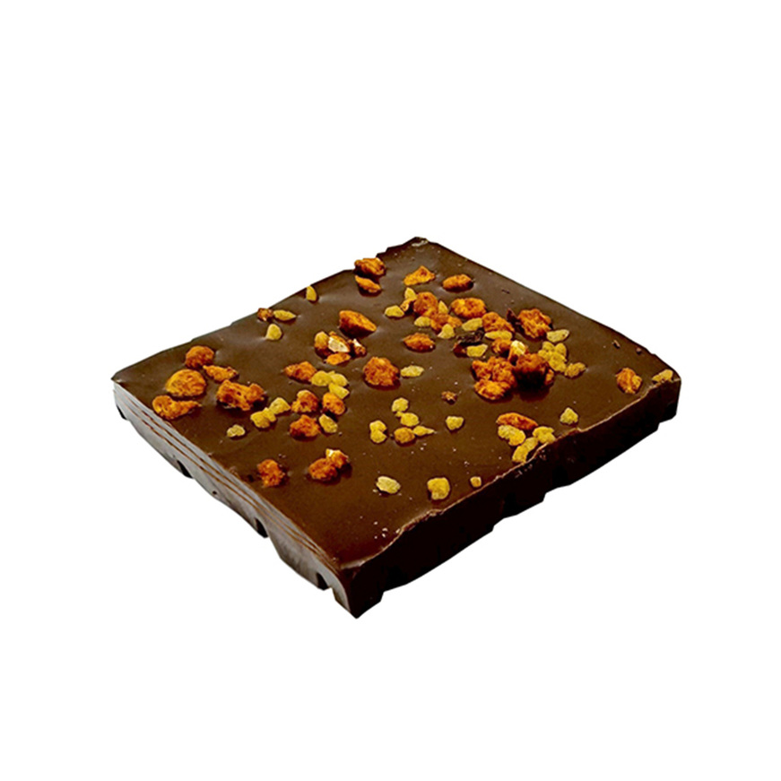 Handmade milk chocolate with salted caramel & caramelized almonds 90g