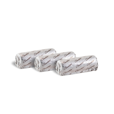Rolled shaped compound chocolate treat with praline 3,5kg