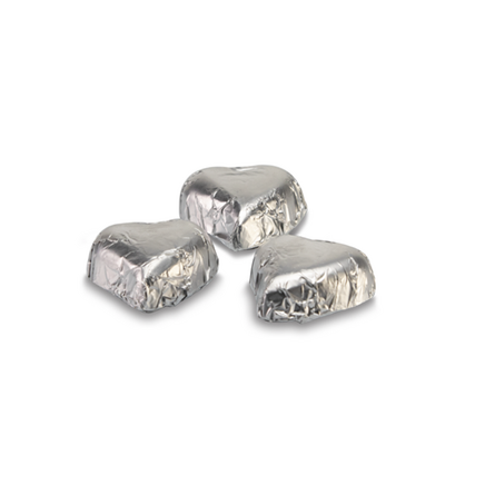 Milk chocolate treat heart shaped silver 2,5kg