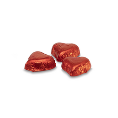 Milk chocolate treat heart shaped red 2,5kg