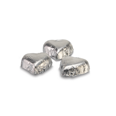 Milk chocolate treat heart shaped silver 2,5kg