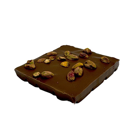 Handmade dark chocolate with pistachios 90g