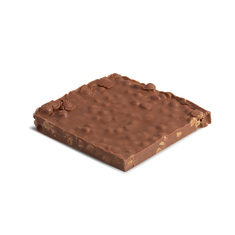 Handmade milk chocolate with bisquits 90g