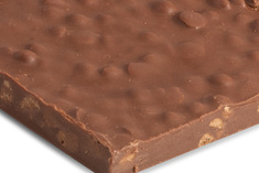 Handmade milk chocolate bars with biscuits 1kg