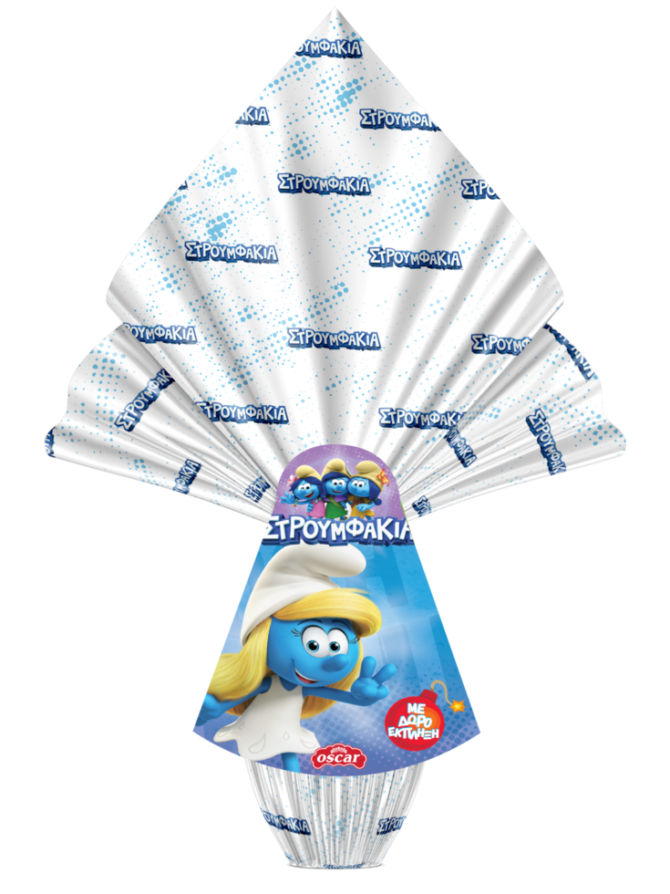 Milk Chocolate Egg THE SMURFS 150g with Surprise Gift