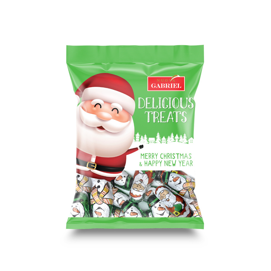 Xmas bag with mini compound chocolates 150g