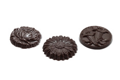 Dark chocolate flower shaped 2,5kg