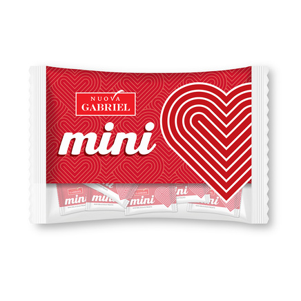 Bag with mini compound milk choccolates 260g