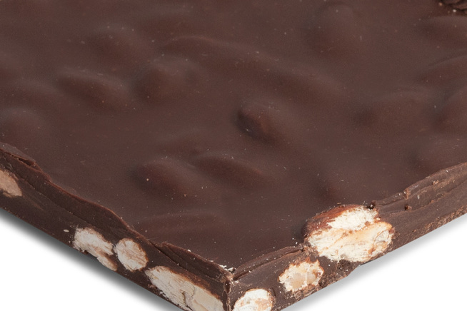 Handmade bars with dark chocolate & almonds 1kg