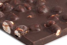 Handmade Bar of Dark Chocolate with Hazelnuts