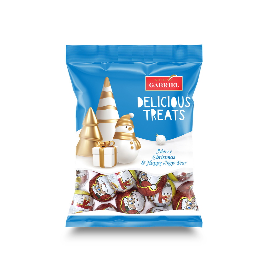 Bag with Xmas mini compound chocolates 150g